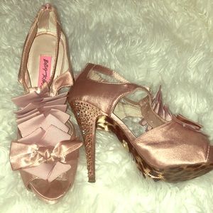 Betsey Johnson shoes w/ rhinestone heels